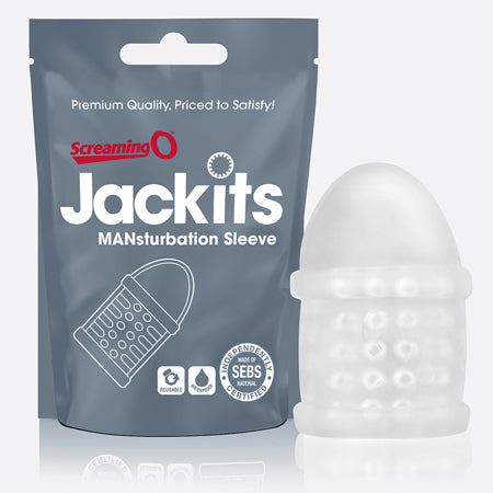 Screaming O Jackits MANsturbation Sleeve in POP box (12pc) - Pinkfoxxx