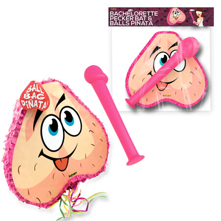 Pink Pecker Bat & Ball Pinata Combo Pack - Pinkfoxxx