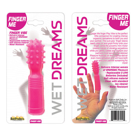 Wet Dreams Finger Me Single Motor Finger Play Vibe Magenta - Pinkfoxxx