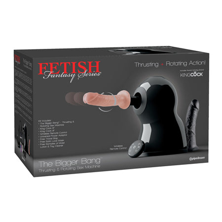 Pipedream Fetish Fantasy Series 7-Piece The Bigger Bang Thrusting & Rotating Sex Machine Kit - Pinkfoxxx