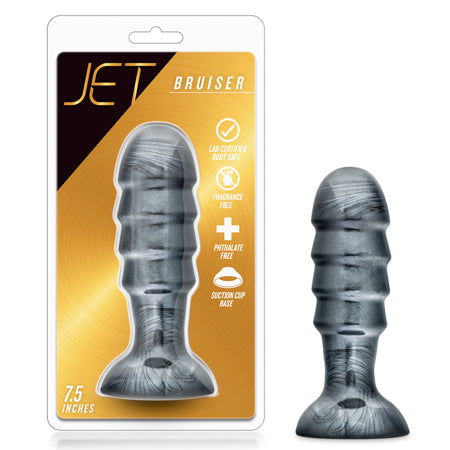 Blush Jet Bruiser 7.5 in. Anal Plug Carbon Metallic Black - Pinkfoxxx