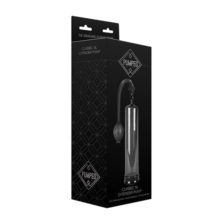 Shots Pumped Classic XL Extender Penis Pump Black - Pinkfoxxx