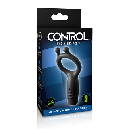 Sir Richard's Control Vibrating Silicone Super C-Ring - Pinkfoxxx