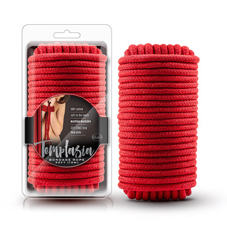 Blush Temptasia Bondage Rope 32 ft. / 10 m Red - Pinkfoxxx