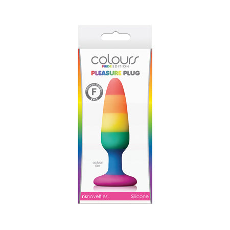 Colours Pride Edition Pleasure Plug Small Rainbow - Pinkfoxxx