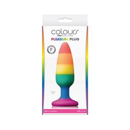 Colours Pride Edition Pleasure Plug Medium Rainbow - Pinkfoxxx