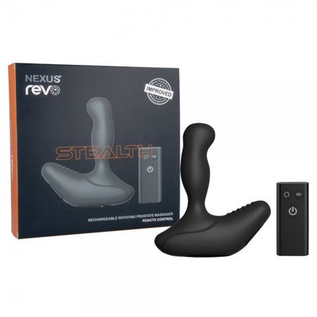 Nexus REVO STEALTH Remote Control Rotating Prostate Massager - Black - Pinkfoxxx