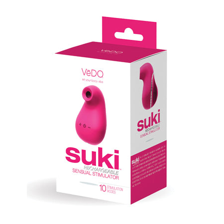 Suki Sonic Suction Rechargeable Vibrator Foxy Pink - Pinkfoxxx