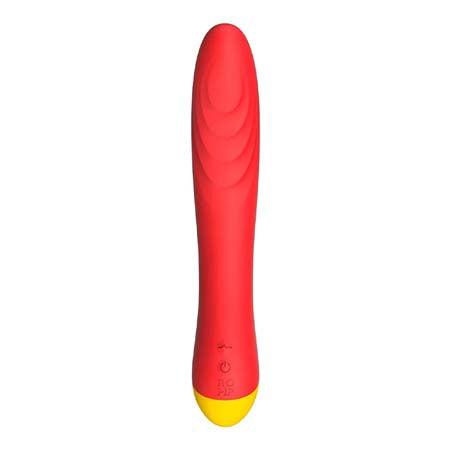 ROMP Hype Rechargeable Silicone G-Spot Vibrator Red - Pinkfoxxx