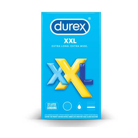 Durex XXL Lubed 12-Pack - Pinkfoxxx