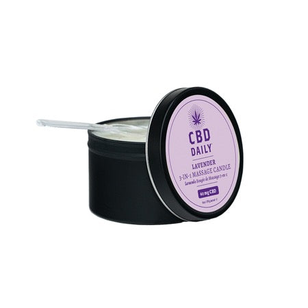 CBD Daily Massage Candle - Lavender 6 oz. - Pinkfoxxx