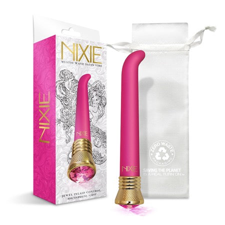 Nixie Mystic Wave Satin G-Spot Vibe - Pink Tourmaline