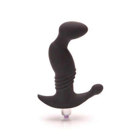 Tantus Prostate Play Vibrating Prostate Massager Black Onyx - Pinkfoxxx