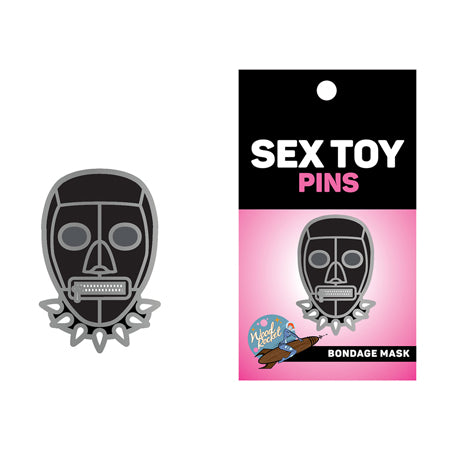 Sex Toy Pin Black Bondage Mask - Pinkfoxxx