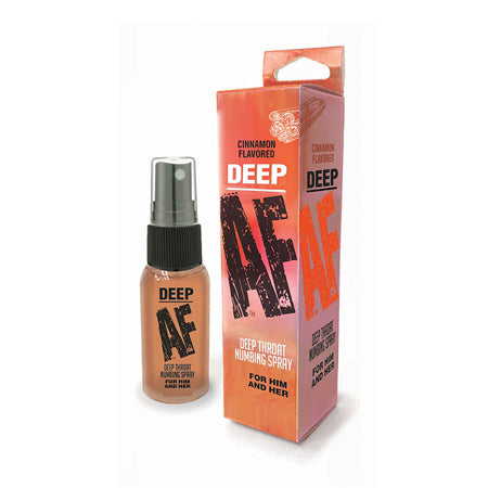 Deep AF Cinnamon Flavored Deep Throat Numbing Spray 1 oz. - Pinkfoxxx