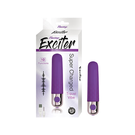 Exciter Travel Vibe Rechargeable Silicone Purple