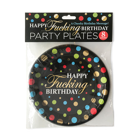 Happy Fucking Birthday Plates - Pinkfoxxx