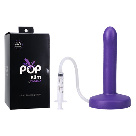 Tantus POP Slim Squrting Dildo Indiglow - Pinkfoxxx