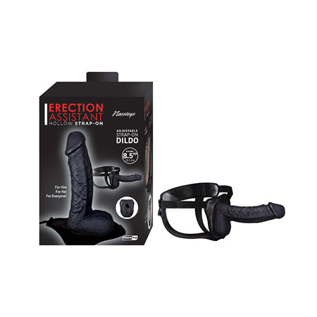 Erection Assistant Hollow Strap-On 8.5 in. Black