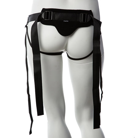 Gender Fluid Skylar Adjustable Strap-On Harness Black - Pinkfoxxx