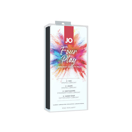 JO Four Play Water-Based Lubricant Variety Pack 10 mL Foil 8-Pack - Pinkfoxxx