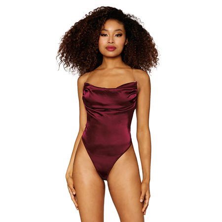 Dreamgirl Teddy Burgundy L Hanging - Pinkfoxxx