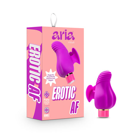 Aria Erotic AF Rechargeable Silicone Mini Vibrator Plum - Pinkfoxxx