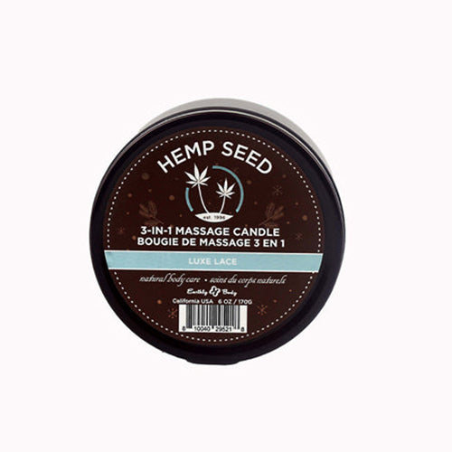 Earthly Body Hemp Seed 3-in-1 Massage Candle 6 oz.