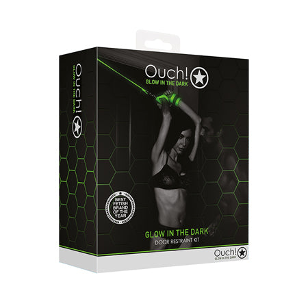 Ouch! Glow in the Dark Door Restraint Kit Neon Green - Pinkfoxxx