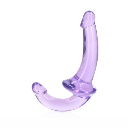 RealRock Crystal Clear 6 in. Strapless Strap-On Dildo