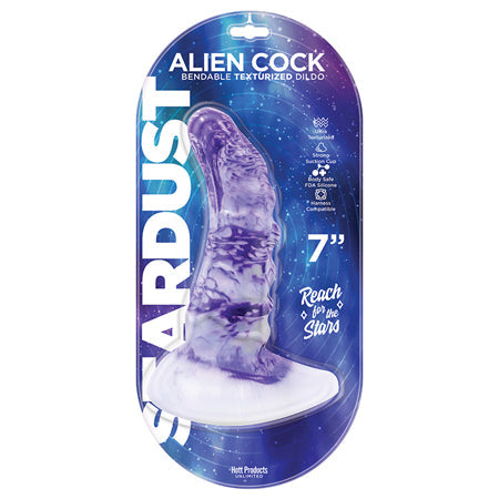 Stardust Alien Cock Silicone Textured Dildo 7in