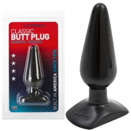 Medium Butt Plug (Black) - Pinkfoxxx