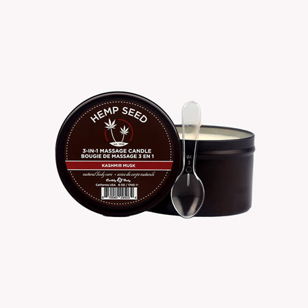 Earthly Body Hemp Seed 3-in-1 Massage Candle 6 oz.