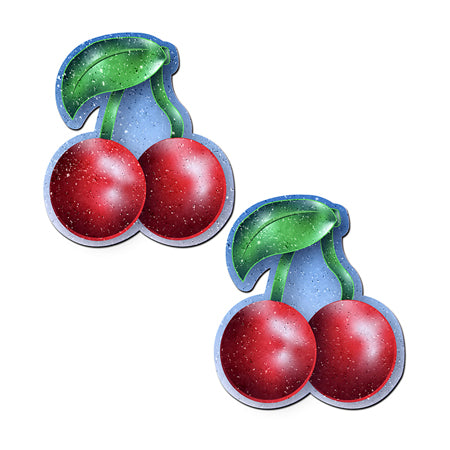 Pastease Cherry: Red Cherries Nipple Pasties - Pinkfoxxx