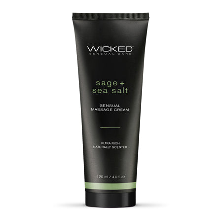 Wicked Sage + Sea Salt Sensual Massage Cream 4 oz. - Pinkfoxxx