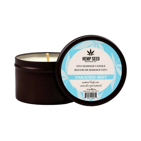 Earthly Body Hemp Seed 3-in-1 Massage Candle 6 oz.