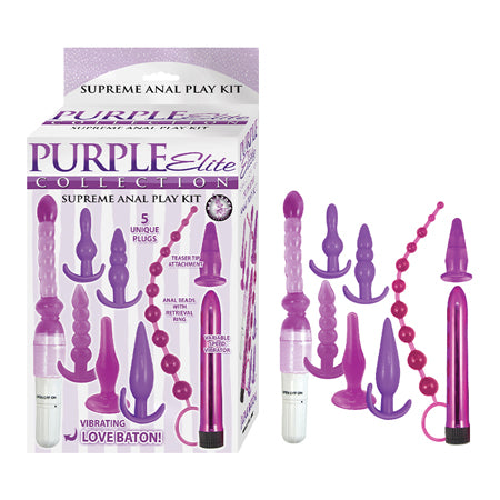 Purple Elite Collection Supreme Anal Play Kit Purple - Pinkfoxxx