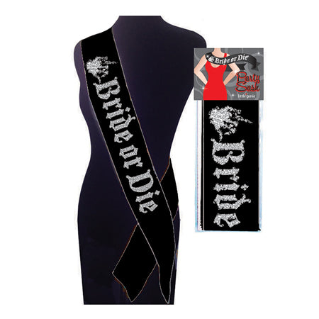 Bride Or Die Party Sash - Pinkfoxxx