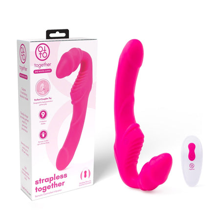 Together Strapless Remote Control Vibrator Pink - Pinkfoxxx