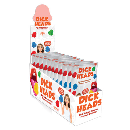 Dick Heads Penis Head Shaped Gummies (12 Pcs Display) - Pinkfoxxx