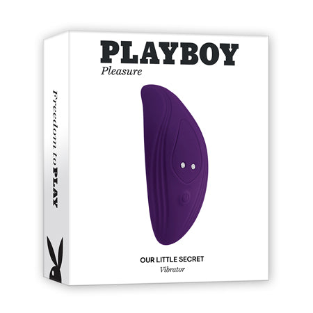 Playboy Our Little Secret Rechargeable Remote Controlled Silicone Underwear Vibrator Acai - Pinkfoxxx