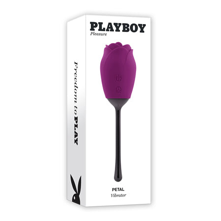 Playboy Petal Rechargeable Silicone Tongue Flicking Vibrator Wild Aster - Pinkfoxxx