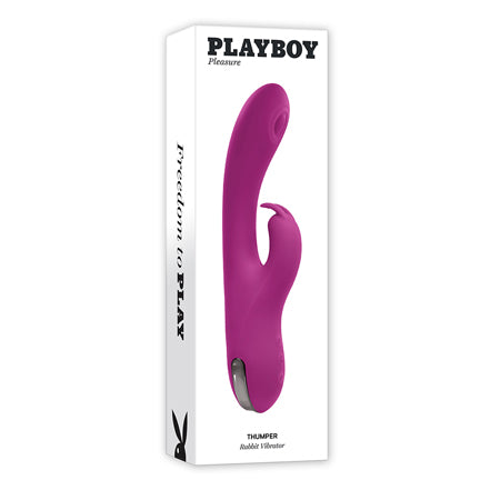 Playboy Thumper Rechargeable Tapping Silicone Dual Stimulation Vibrator Wild Star - Pinkfoxxx