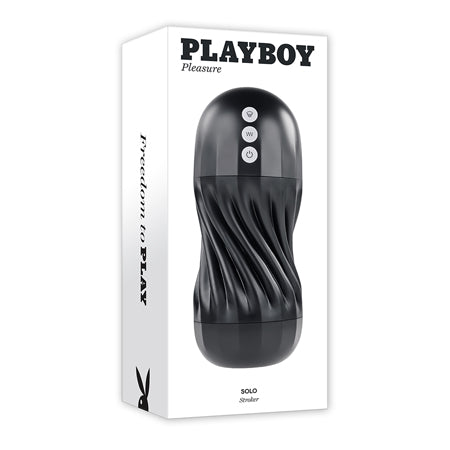 Playboy Solo Rechargeable Sucking Vibrating Masturbator - Pinkfoxxx