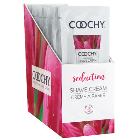 Coochy Oh So Smooth Shave Cream Seduction 24-Piece 15 mL Foil Display - Pinkfoxxx