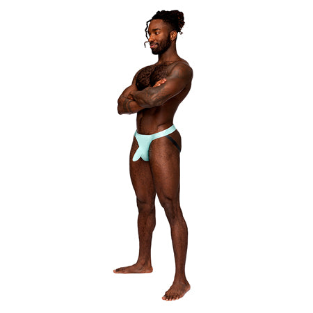 Male Power Easy Breezy Jock Sleeve Aqua S/M - Pinkfoxxx