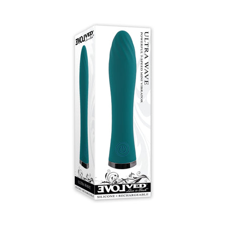 Evolved Ultra Wave Rechargeable Vibrator Teal - Pinkfoxxx