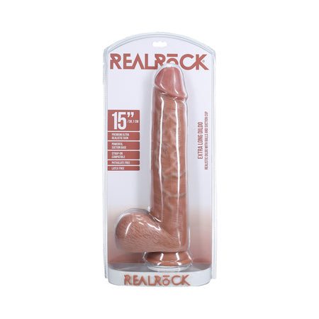 RealRock Extra Long 15 in. Dildo with Balls