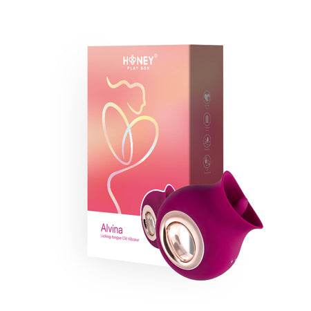 Honey Play Box Alvina Luxury Tongue Licking Clitoral Vibrator Magenta - Pinkfoxxx