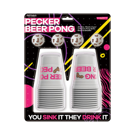 Pecker Beer Pong Game with Balls - Pinkfoxxx